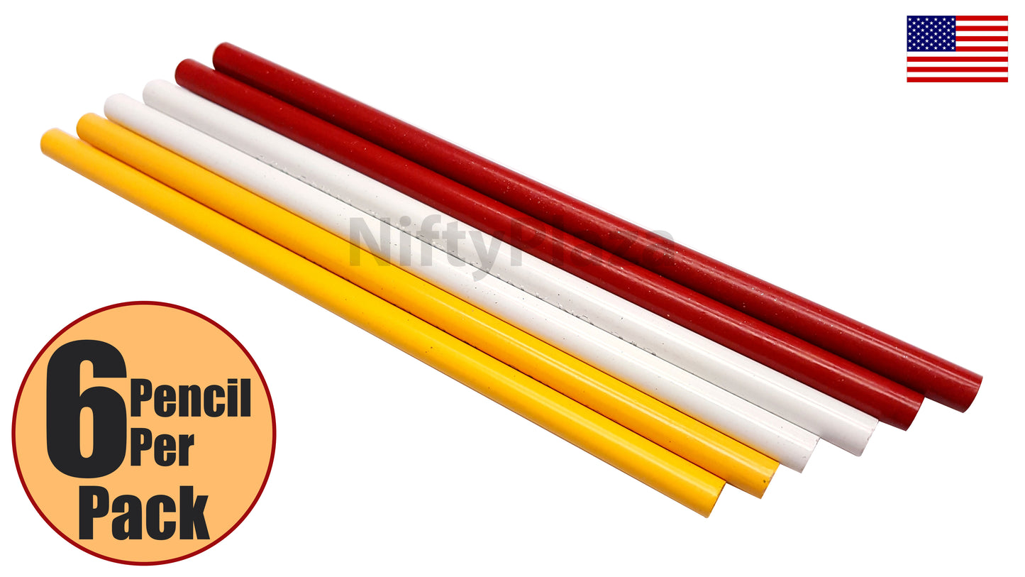 6 Pack Tailors Chalk Fabric Marking Pencils Sewing Tracing Tools Brand New