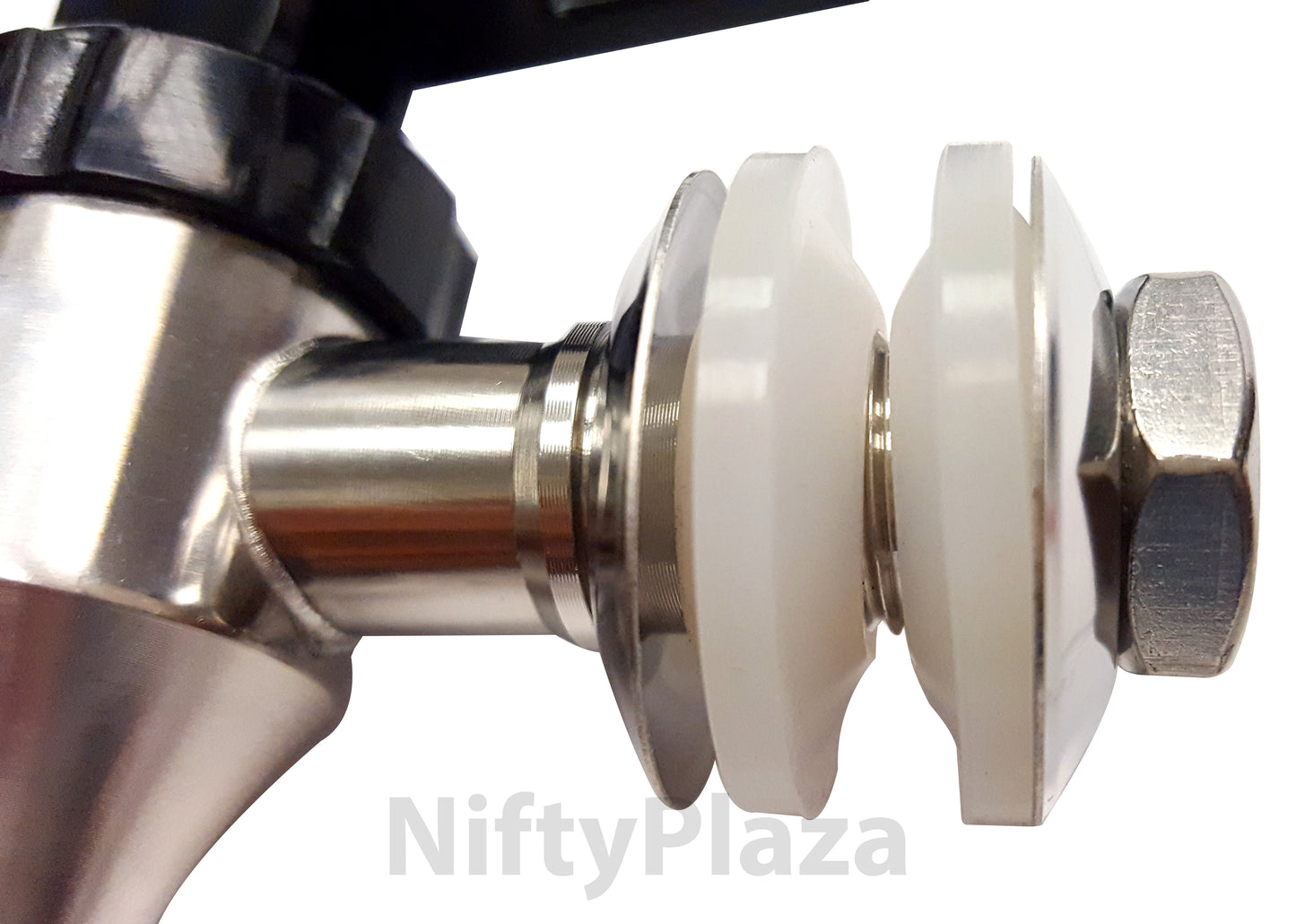 NiftyPlaza Beverage Dispenser Spigot Faucet - Stainless Steel – Premium 16mm Spring Loaded