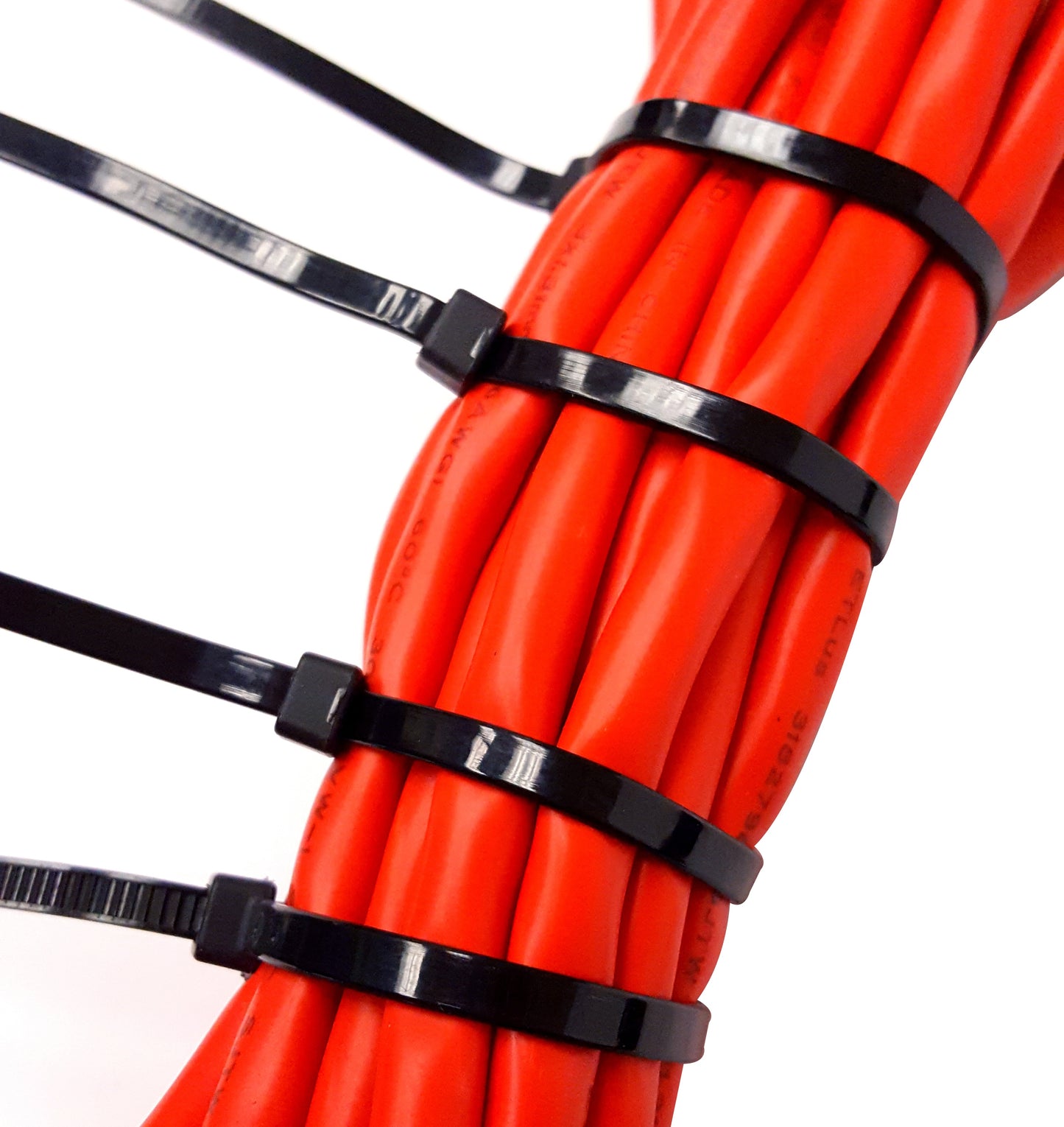 NiftyPlaza 12 Inch Cable Zip Ties, 100 Pack, 75 lbs Tensile Strength, Premium Grade
