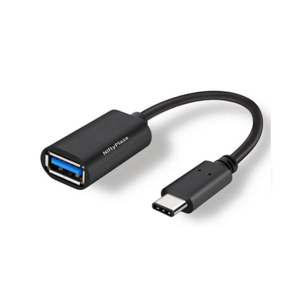 NiftyPlaza Android USB-C OTG Adapter Type C Converter USB 3.1 Male To USB Female Cable
