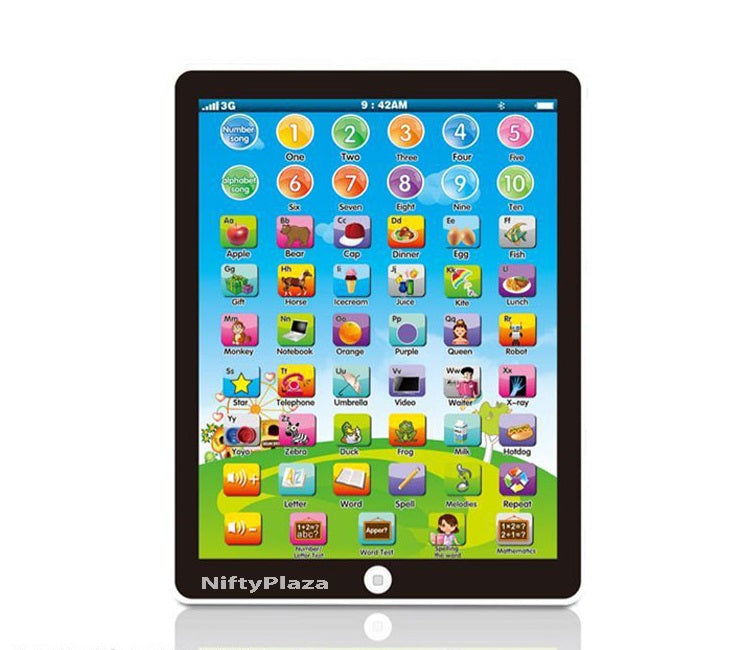 Toy Tablet Kid Educational Multi-function Learning Machine Computer Model ability and knowledge - Pink