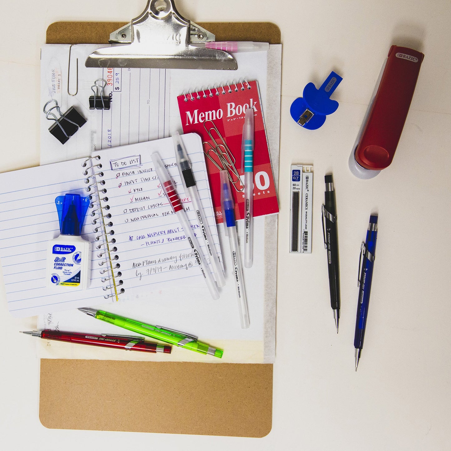 20 pcs Small 3/4" (19mm) Black Binder Clips Solid Hold, Releases Easily Tackle any Task