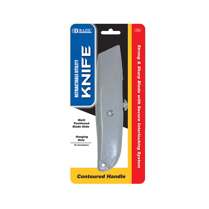 Multipurpose Utility Knife Retractable utility cutter is lightweight Multi-position blade slide
