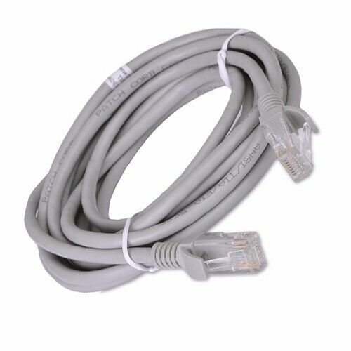 Sonitek 25 ft Cat-5e Ethernet Network Cable RJ45 LAN DSL High Speed Grey Networking Cable