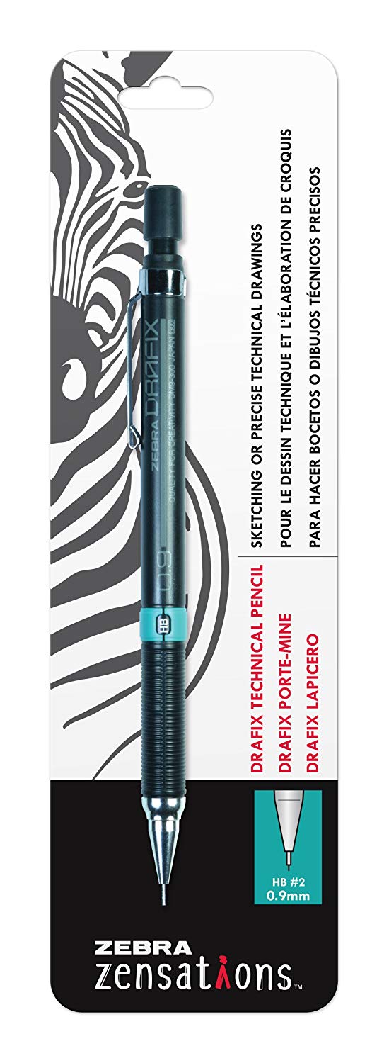 Zensations Drafix Technical Pencil 0.9mm HB #2 graphite - Zebra Pen