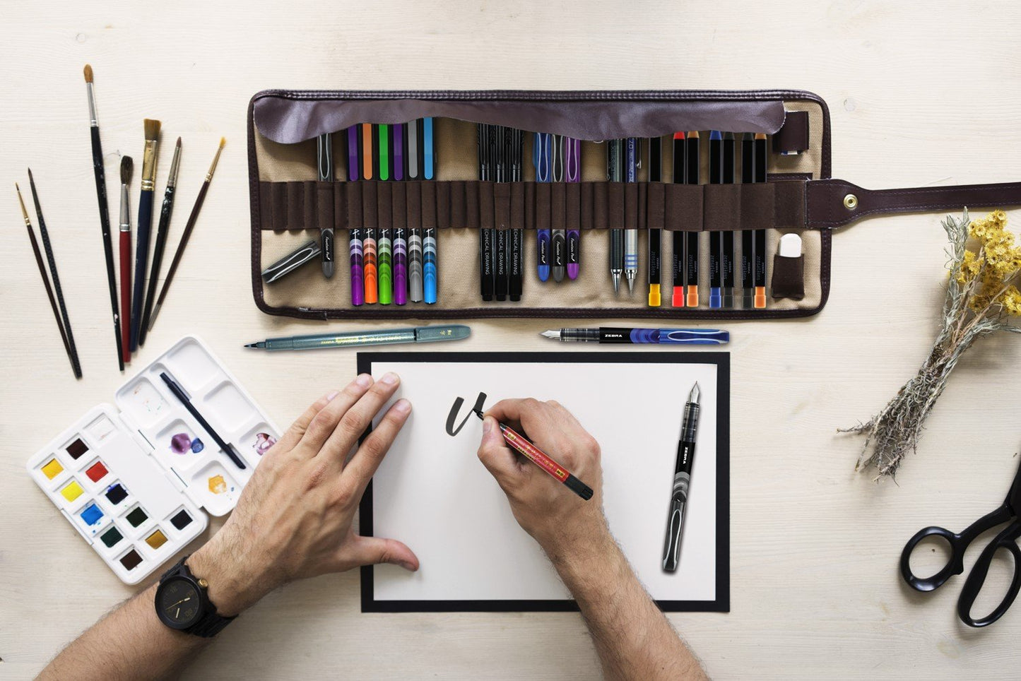 Zebra Fountain Pen, Fine Point, 0.6mm, Black, Non-Toxic Ink