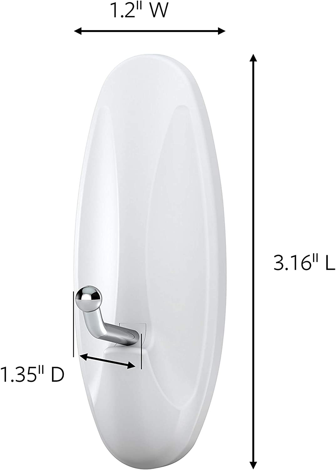 Command White Wire Hooks, General Purpose Organize Damage-Free Hanging