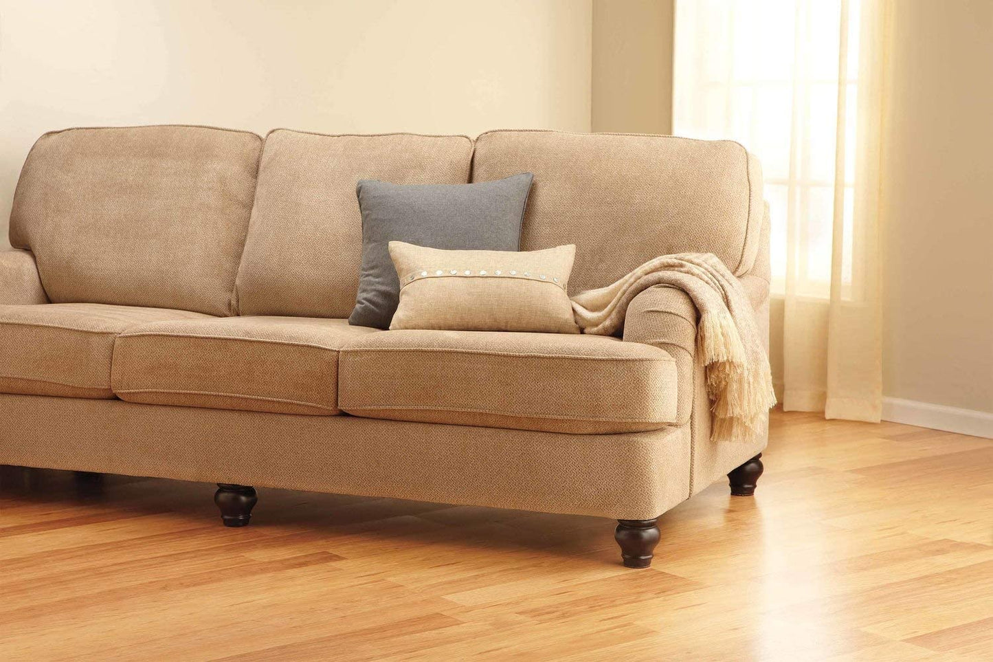 Scotch Felt Pads Round, 3 inch Diameter, 4 pcs Beige Fastening and Surface Protection Protects floors