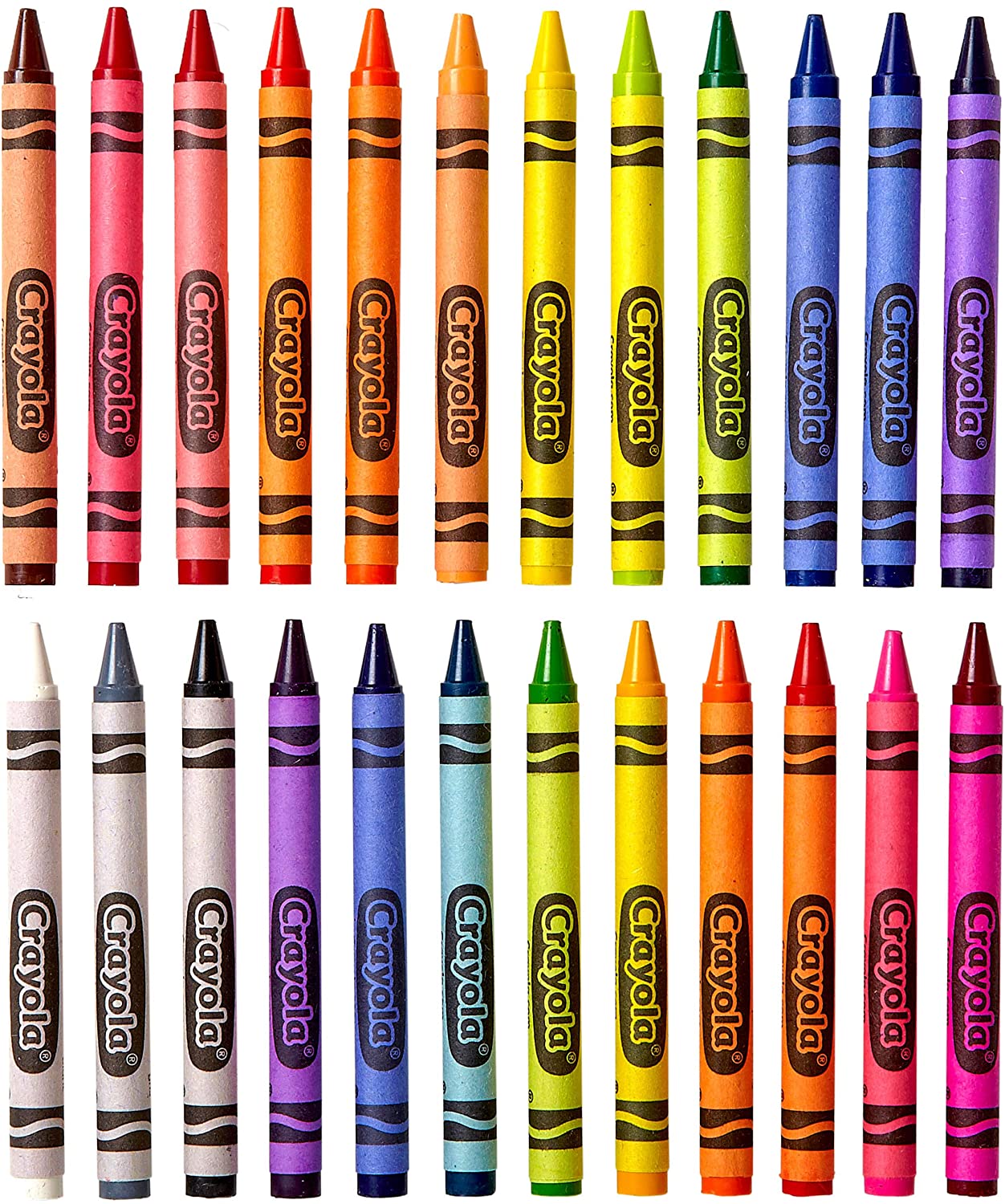 Crayola Classic Color Crayons, Peggable Retail Pack, 24 Colors Non-washable