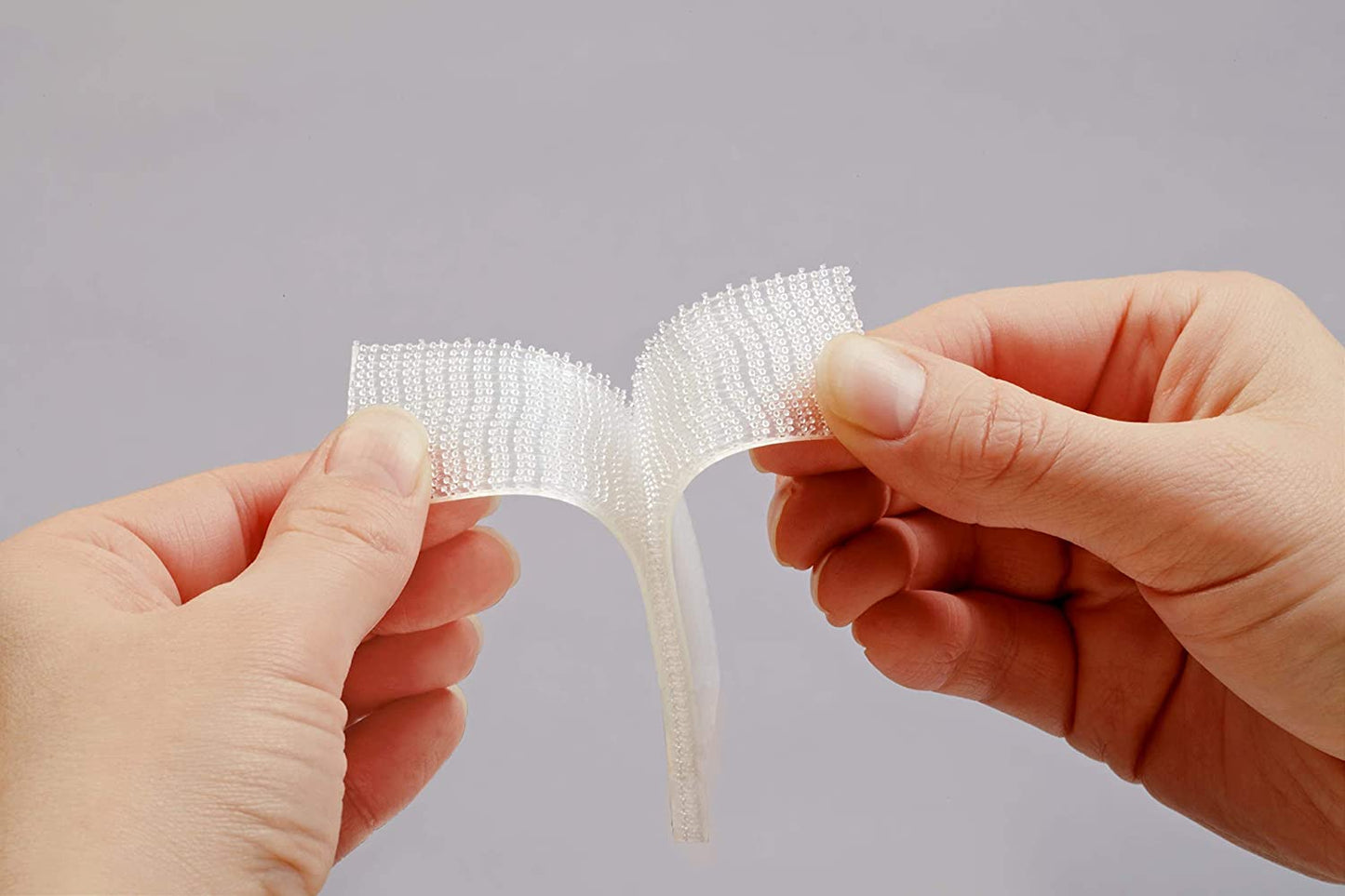 Scotch(R) All-Weather Fasteners, 2 Sets of 1 Inch x 3 Inches, Strips, Clear Interlocking Fasteners