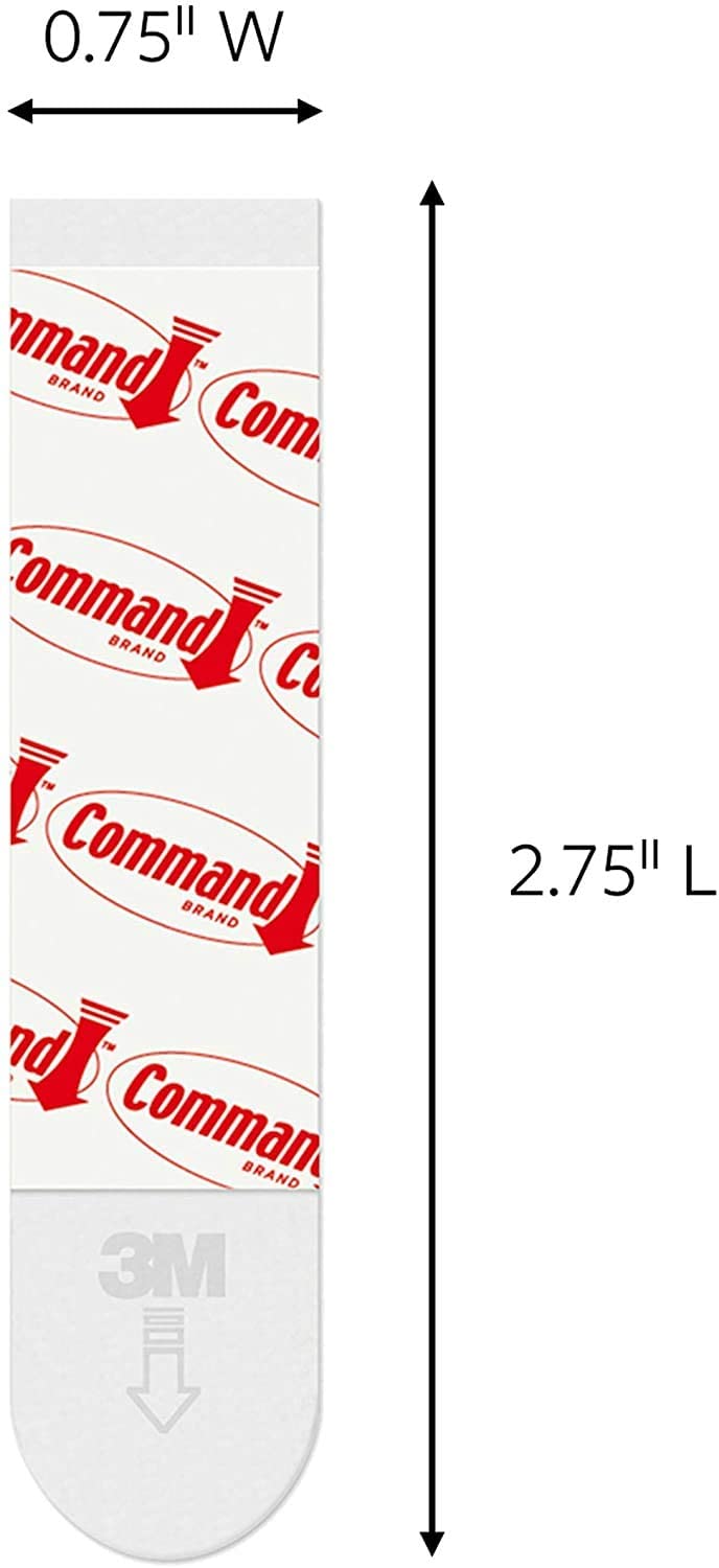 Command Refill Strips, Medium, 9-Strips White, Damage-Free Hanging, Holds Strongly