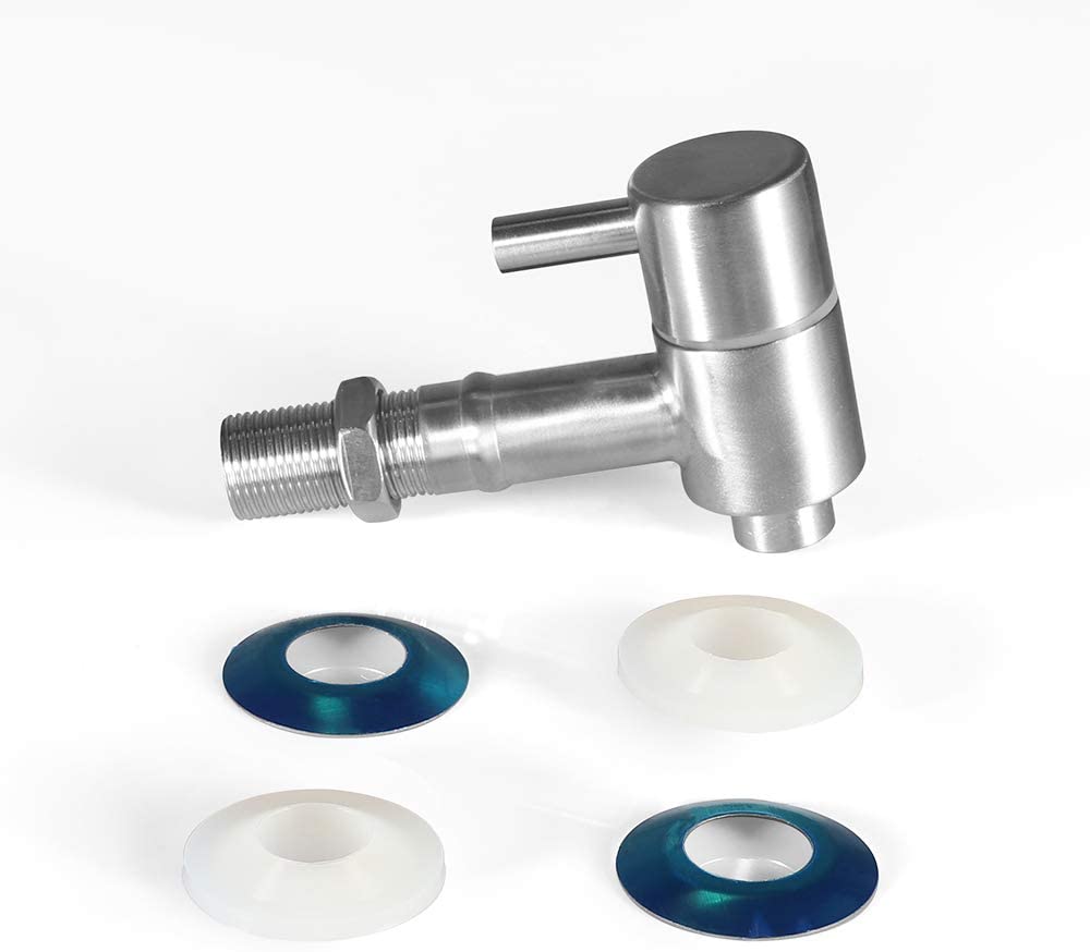 NiftyPlaza Beverage Dispenser Spigot Faucet STAINLESS STEEL 16 mm with Ceramic Valve Tap