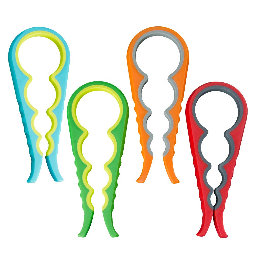 Jar Bottle Can Opener NiftyPlaza Random Color Multifunctional 4-IN-1 Silicone Arthritis Ultimate Opener For Seniors Arthritis Suffers and Weak Hands