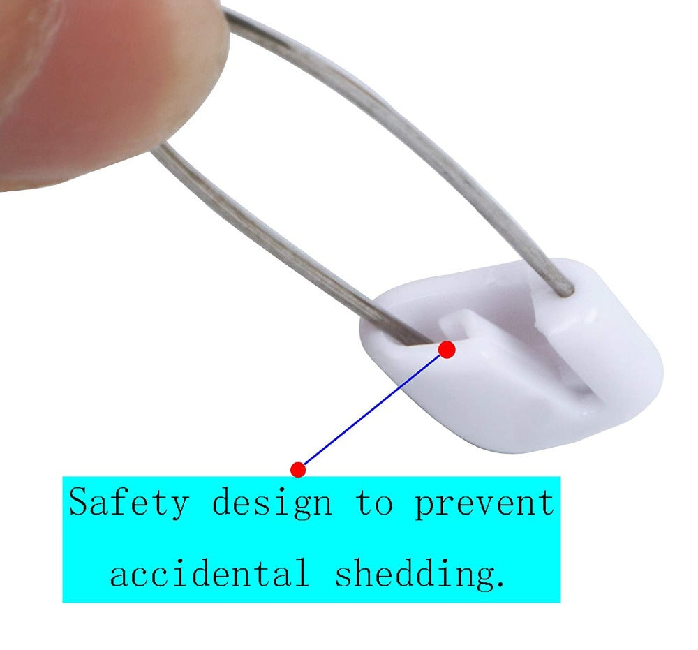 Plastic Head Safety Pins NiftyPlaza 2 Inch Long 50 Pcs Safety pin Locking Baby Cloth Diaper Nappy Pins (Random Colors)