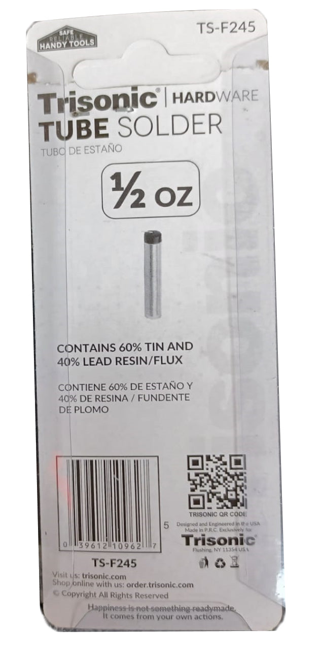 Solder Wire Rosin Core Solder Tube 60/40 TIN/RESIN FLUX Solder in Dispensing Tube - Trisonic