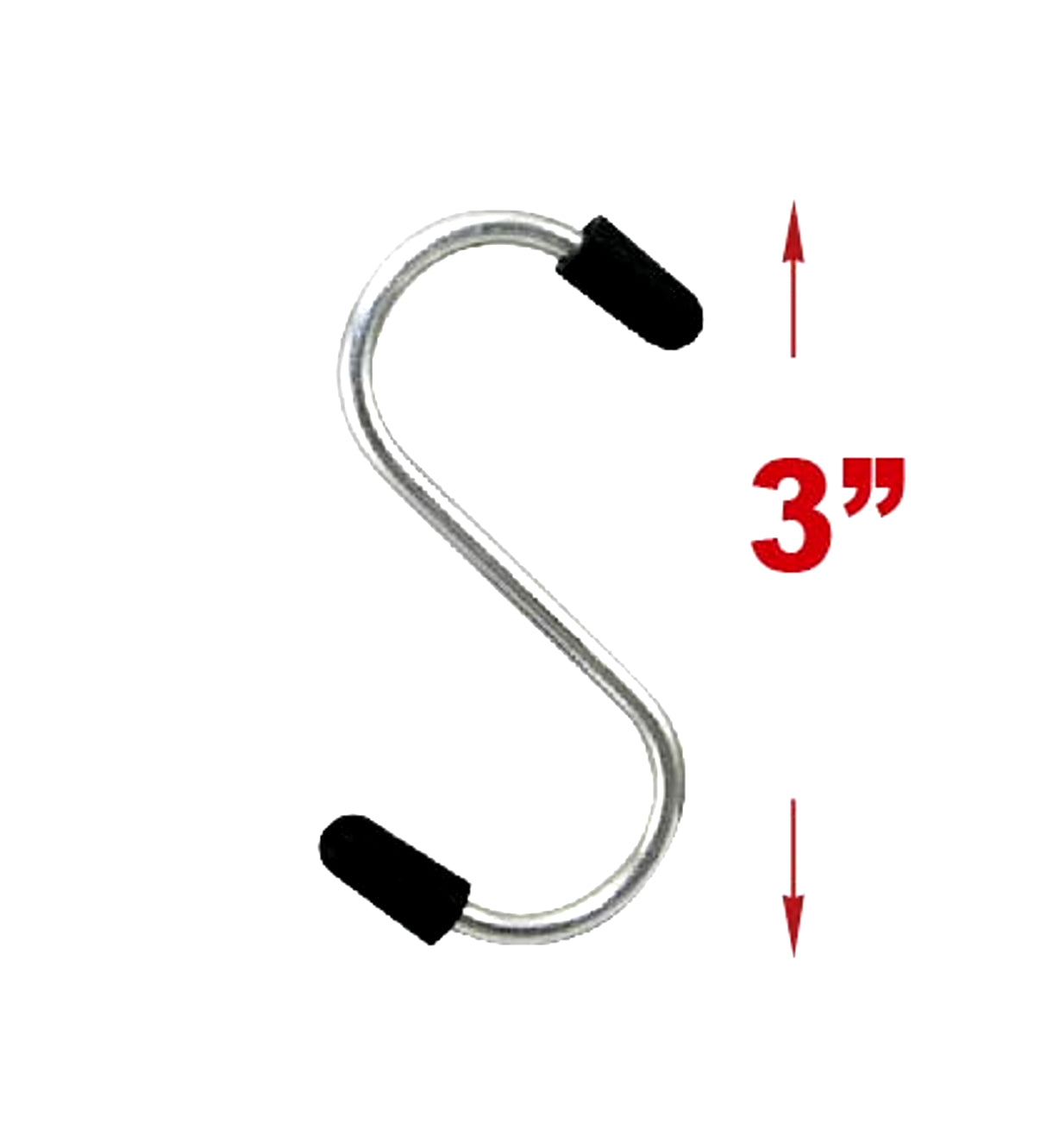 Heavy Duty Stainless Steel S Shaped 3 Hooks for Hanging Apparel Kitchenware Utensils Plants Towels Gardening Tools