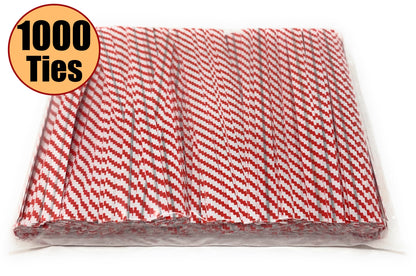NiftyPlaza 1000 Twist Ties, 4 inch, Plastic Coated, No Rip Paper Ties
