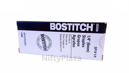 Stanley Bostitch P3 Staples for SP19 1/4 Stapler, 5000 per Box, Genuine Staples