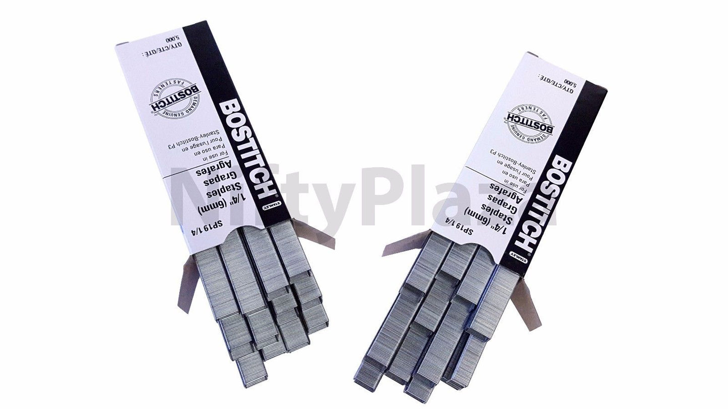 Stanley Bostitch P3 Staples for SP19 1/4 Premium Stapler, 6 Boxes (30000 Staples)