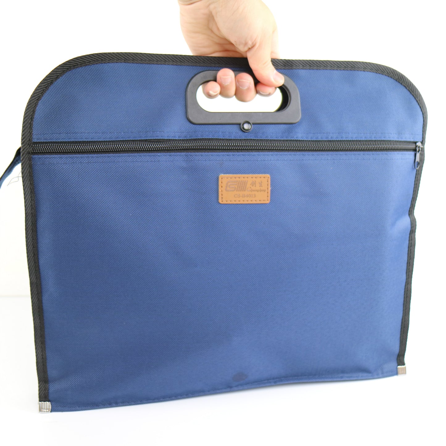 Business Documents holder Zipper Bag Mens Soft Tote Casual Handbag