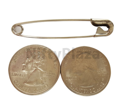 NiftyPlaza Extra Large Safety Pins, Size 2 Inch, 200 Safety Pins, Heavy Duty for Sewing, Crafting