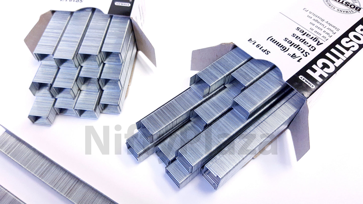 Stanley Bostitch P3 Staples for SP19 1/4 Stapler, 5000 per Box, Genuine Staples