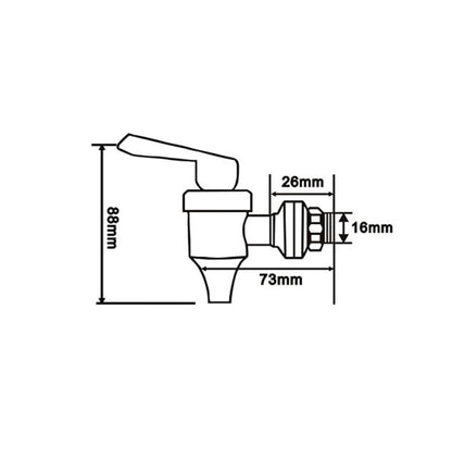2 Pack Beverage Dispenser Spigot Faucet - Stainless Steel – Premium 16mm Spring Loaded