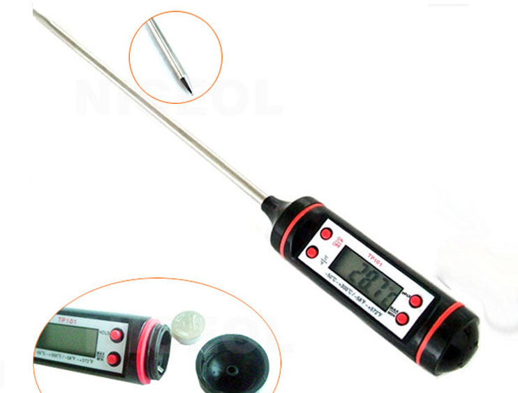 Digital BBQ Thermometer Kitchen Food Probe Meat Thermometer- Water Milk Oil Liquid Oven Cooking Tools