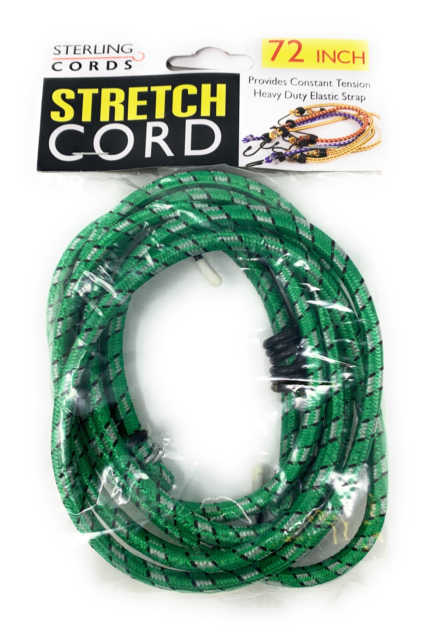 72" Heavy Duty Stretch Cord Green Elastic cords bind together things Stretch Band