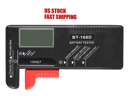 Digital Battery Tester Checker For 1.5V And AA AAA Cell BT-168D Power Measure