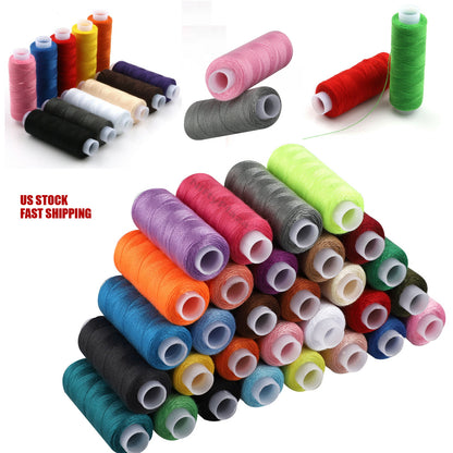 39 pcs Polyester Sewing Thread Assorted Color Spool Set Yarn Sewing Thread Machine Hand