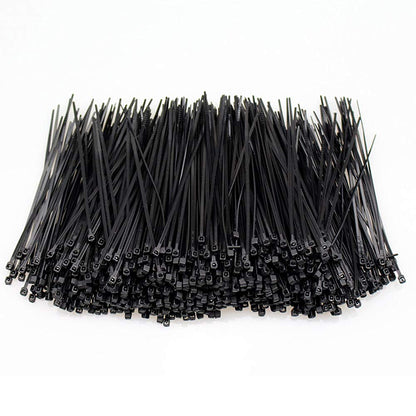 NiftyPlaza 4 Inch Cable Ties 1000 Pack UV Weather Resistant 18 LBs Zip Ties