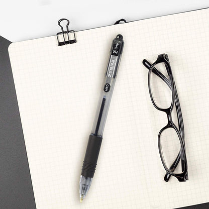 Z-Grip Retractable Ballpoint Pen, Medium Point, 1.0mm, Black Ink, 2-Count - Zebra Pen