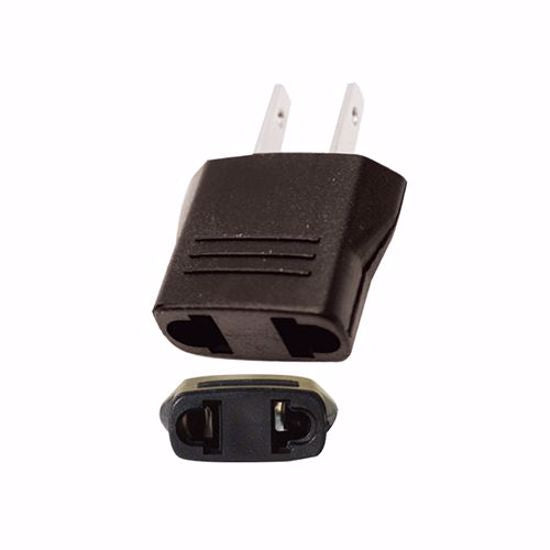 Flat Pin Adapter Euro to US Converter Plug Adapters uses Most electronic devices
