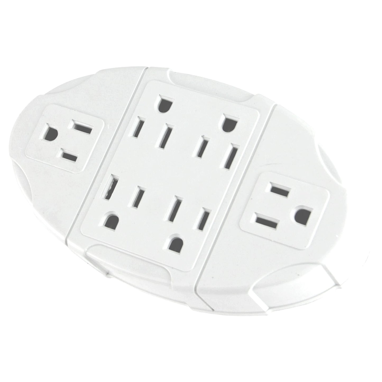 6 Outlet Wall Adapter 6 grounded 3-prong outlets 125 volts, 15 amps, 1875 watts