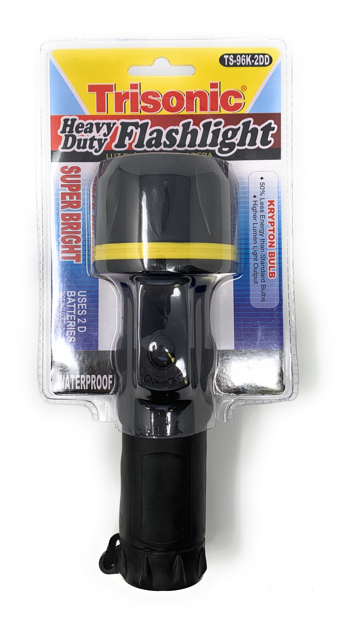 Heavy Duty Torch Krypton Bulb 2D Flashlight Higher Lumener light output