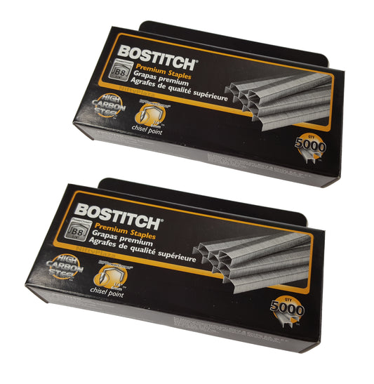 Stanley Bostitch B8 Staples for 1/4" Stapler, 2 Boxes (10000 Staples)