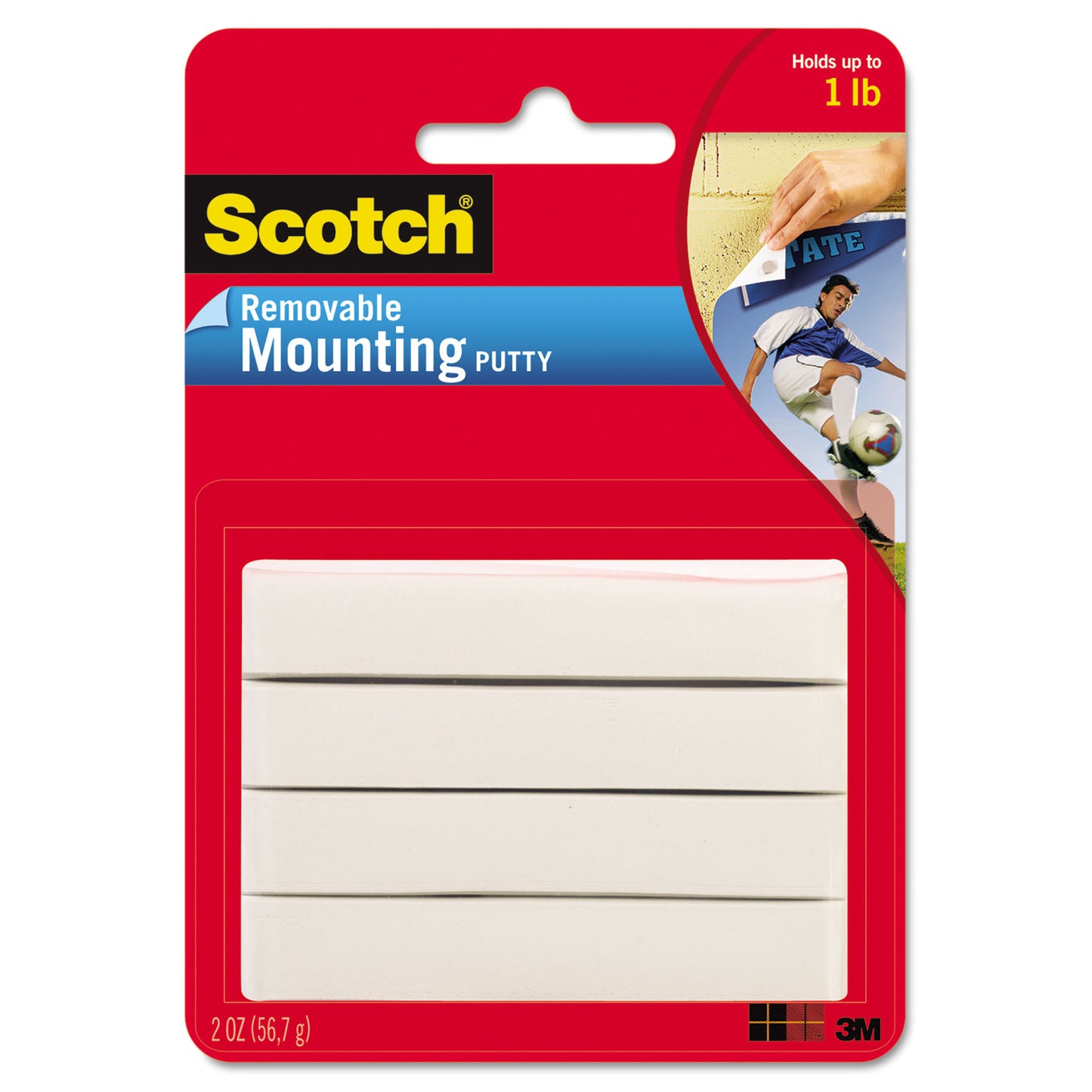 Scotch Adhesive Putty, Nontoxic, 2 oz, Artwork, Photos Paper and many more