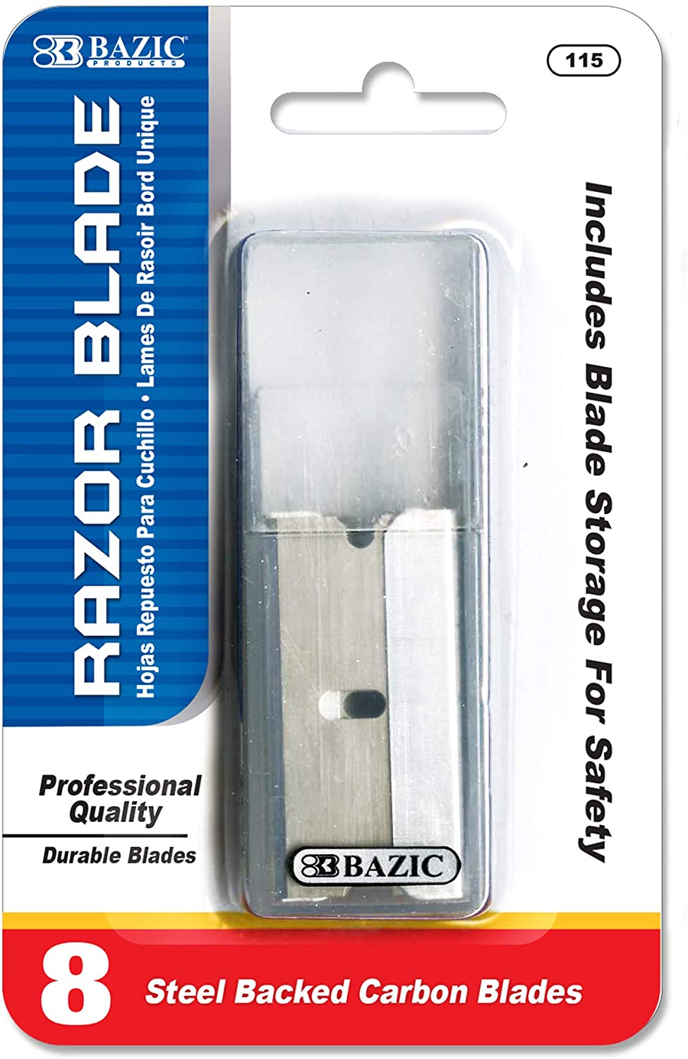 Razors Blades Replacement Utility Knife Standard Refill 8 Per Pack - B115