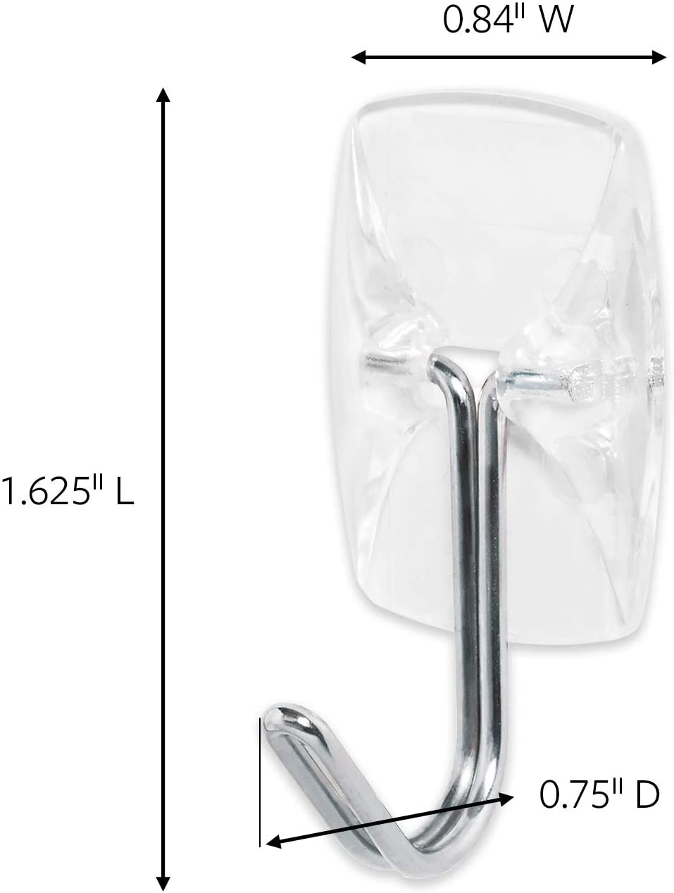 Command Clear Hooks and Strips, Plastic/Wire, Small, 3 Hooks and 4 Strips Holds strongly Removes Cleanly