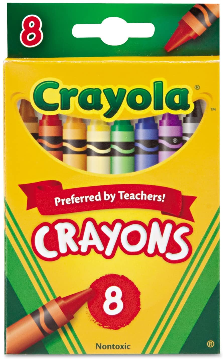 Crayola Classic Color Crayons, 8 Assorted Colors Non-washable for children of all ages