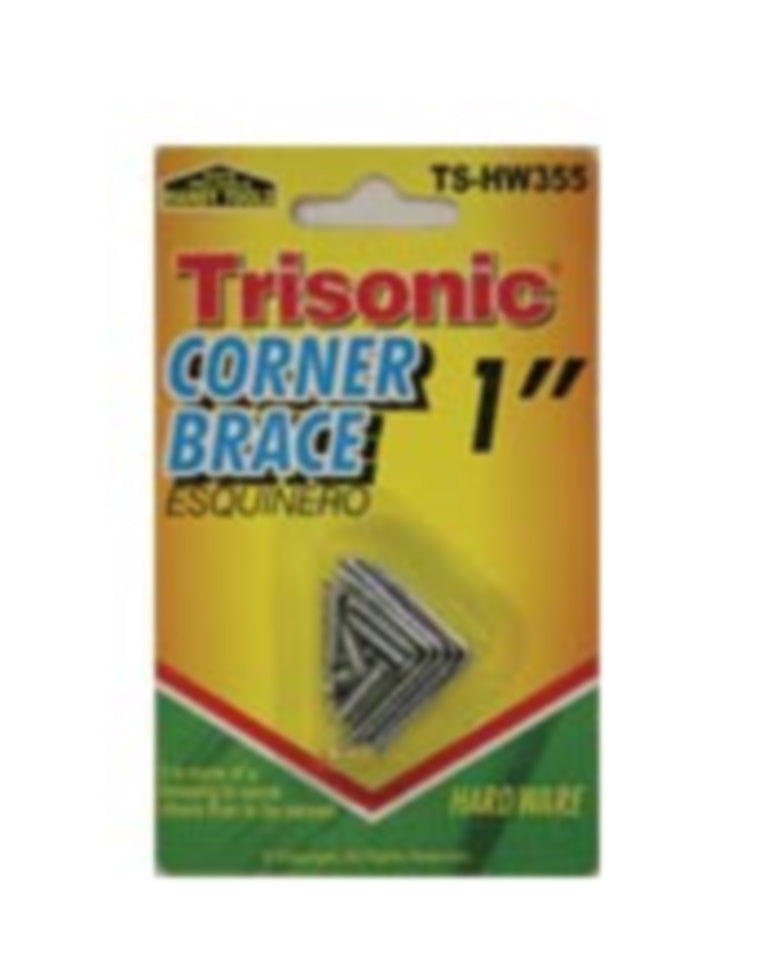 Trisonic 4-Pack Heavy Duty L-Brackets With Screws - Rust-Resistant Steel