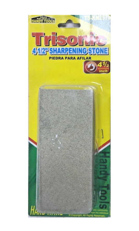 Sharpening Block Trisonic Combination Dual Grit Stone 4-1/2 Inch Wet Stone Knife Sharpener Aluminum Oxide