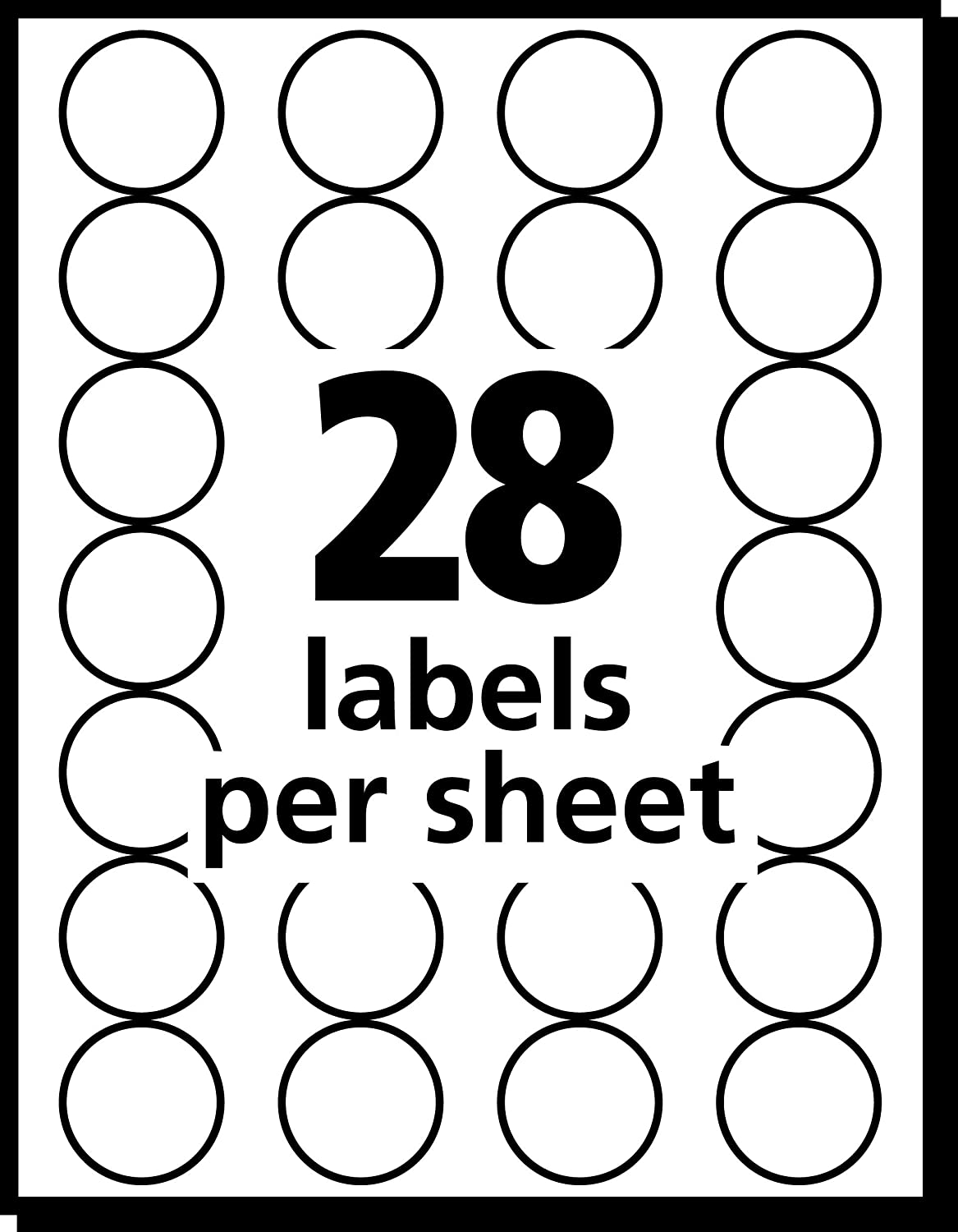 Avery Handwrite Only Removable Round Color-Coding Labels, 3/4" dia, Black - Pack of 1008