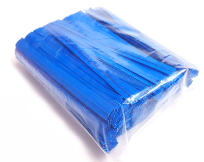 NiftyPlaza 1000 Twist Ties, 4 inch, Plastic Coated, No Rip Paper Ties