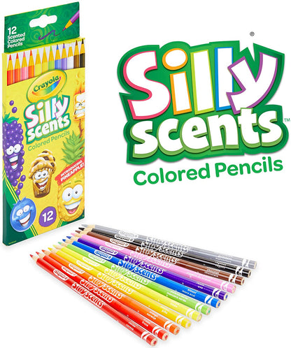 Crayola Silly Scents Scented Colored Pencils, Gift for Kids, 12 Count, Assorted