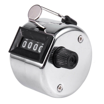 NiftyPlaza 2 Pack Hand Tally Counter 4-Digit Mechanical Palm Number Clicker With Finger Ring