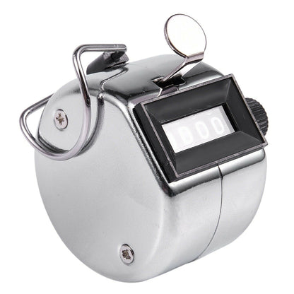 NiftyPlaza 2 Pack Hand Tally Counter 4-Digit Mechanical Palm Number Clicker With Finger Ring