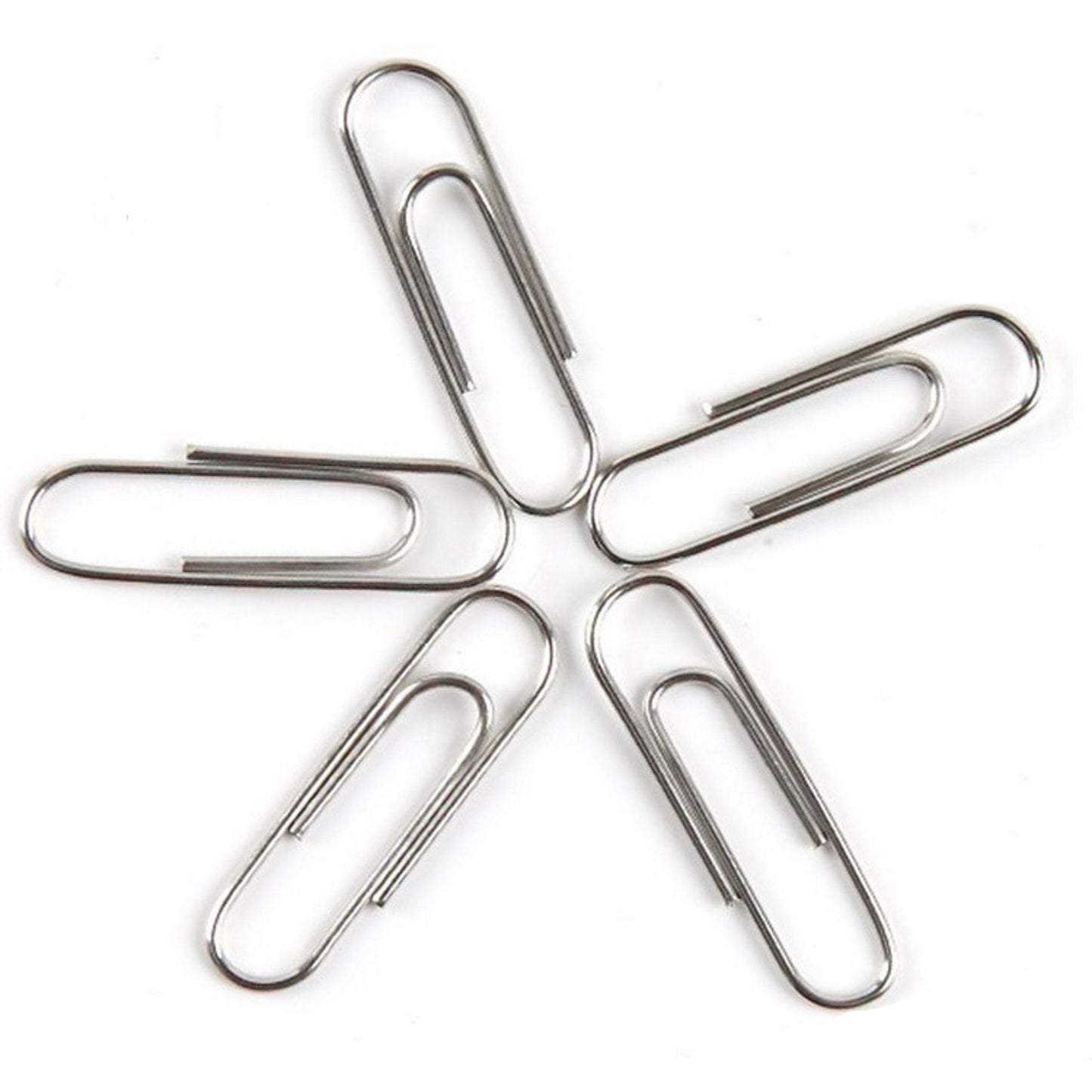 NiftyPlaza Large Jumbo Paper Clips (50mm) 100-Count Silver Smooth Finish, Craft, Home, School, Office