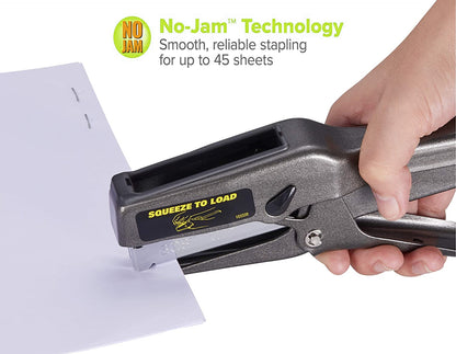 B8 Stapler 02245 Plier Staple Gun, Bostitch, Heavy Duty 45 Sheet Plier Stapler, Full-Strip